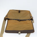 PRADA Shoulder Bag Nylon Beige Silver Auth bs31046-10