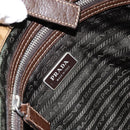 PRADA Shoulder Bag Nylon Beige Silver Auth bs31046-19