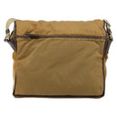PRADA Shoulder Bag Nylon Beige Silver Auth bs31046-2