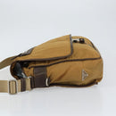 PRADA Shoulder Bag Nylon Beige Silver Auth bs31046-4