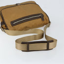 PRADA Shoulder Bag Nylon Beige Silver Auth bs31046-7