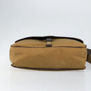 PRADA Shoulder Bag Nylon Beige Silver Auth bs31046-5