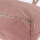 PRADA Tote Bag Nylon Pink Silver Auth bs31047-9