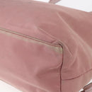 PRADA Tote Bag Nylon Pink Silver Auth bs31047-15