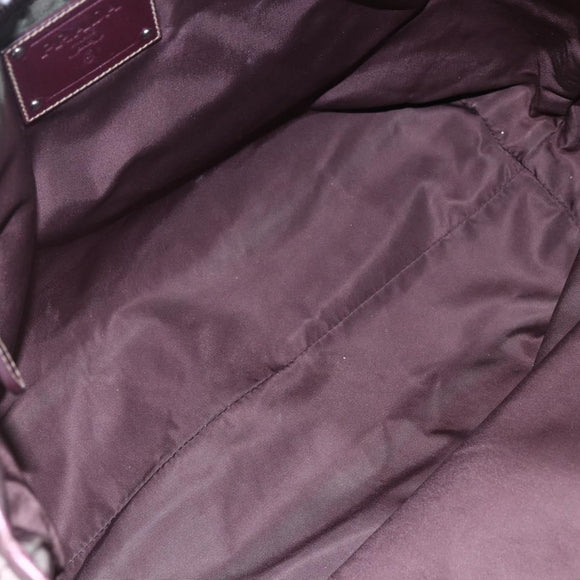 PRADA Tote Bag Nylon Pink Silver Auth bs31047