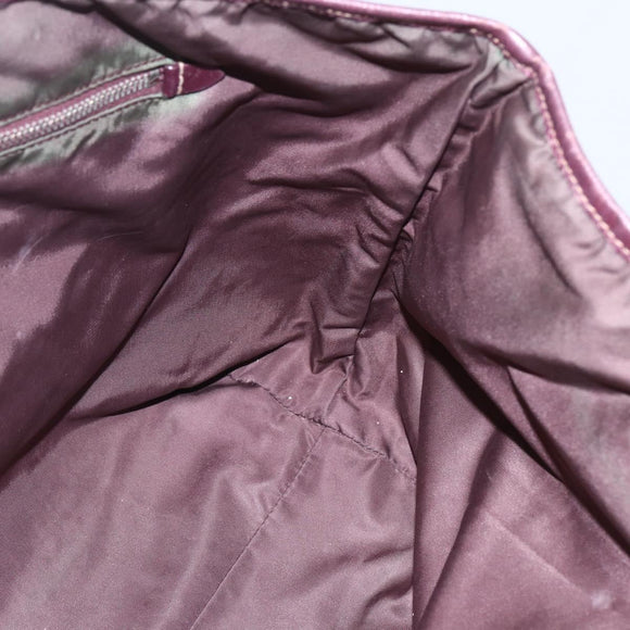 PRADA Tote Bag Nylon Pink Silver Auth bs31047