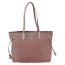 PRADA Tote Bag Nylon Pink Silver Auth bs31047-13