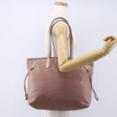 PRADA Tote Bag Nylon Pink Silver Auth bs31047-22