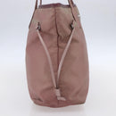 PRADA Tote Bag Nylon Pink Silver Auth bs31047-3