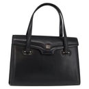 GIVENCHY Hand Bag Leather Black Gold Auth bs31048-1