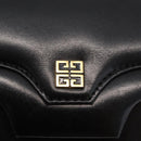 GIVENCHY Hand Bag Leather Black Gold Auth bs31048-17