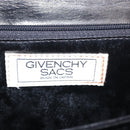 GIVENCHY Hand Bag Leather Black Gold Auth bs31048-18