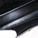 GIVENCHY Hand Bag Leather Black Gold Auth bs31048-11
