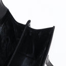 GIVENCHY Hand Bag Leather Black Gold Auth bs31048-19