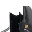 GIVENCHY Hand Bag Leather Black Gold Auth bs31048-20