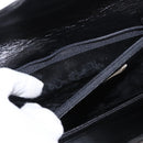 GIVENCHY Hand Bag Leather Black Gold Auth bs31048-12