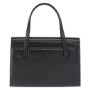 GIVENCHY Hand Bag Leather Black Gold Auth bs31048-2