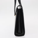 GIVENCHY Hand Bag Leather Black Gold Auth bs31048-3