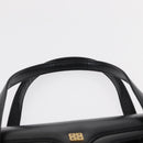 GIVENCHY Hand Bag Leather Black Gold Auth bs31048-8