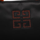 GIVENCHY Hand Bag Nylon Black Gold Auth bs31049-17