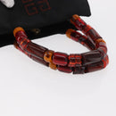 GIVENCHY Hand Bag Nylon Black Gold Auth bs31049-7