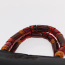 GIVENCHY Hand Bag Nylon Black Gold Auth bs31049-8