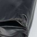 LOEWE Hand Bag Leather Navy Gold Auth bs31051-14