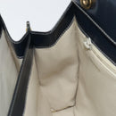 LOEWE Hand Bag Leather Navy Gold Auth bs31051-19