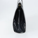 LOEWE Hand Bag Leather Navy Gold Auth bs31051-4