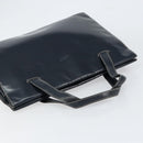 LOEWE Hand Bag Leather Navy Gold Auth bs31051-6