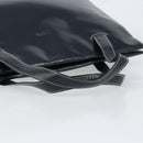 LOEWE Hand Bag Leather Navy Gold Auth bs31051-7