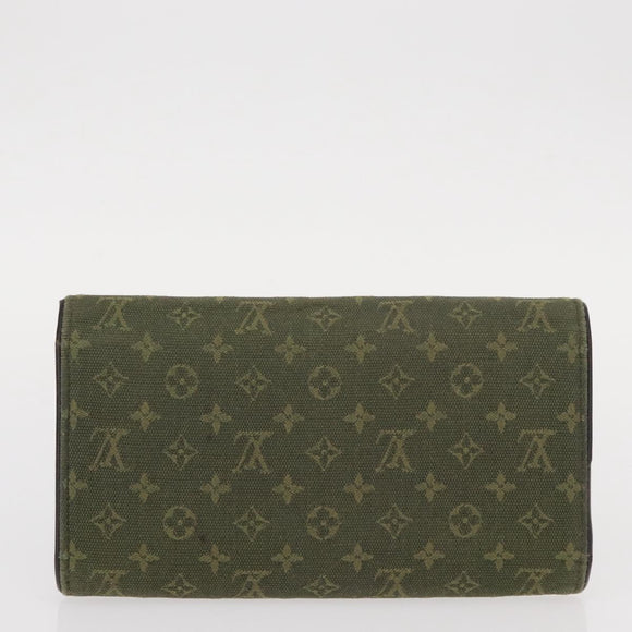 LOUIS VUITTON Epi Monogram Mini Wallet 2 Set Brown Khaki LV Auth bs31053