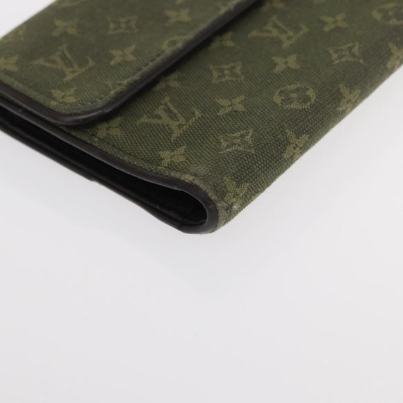 LOUIS VUITTON Epi Monogram Mini Wallet 2 Set Brown Khaki LV Auth bs31053