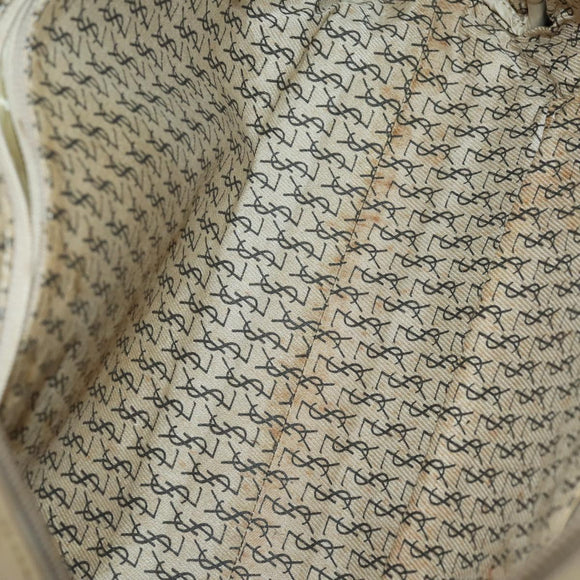 SAINT LAURENT Shoulder Bag Leather 2 Set Red Brown Auth bs31054