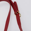 SAINT LAURENT Shoulder Bag Leather 2 Set Red Brown Auth bs31054-15