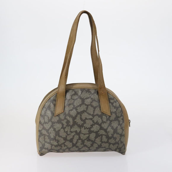 SAINT LAURENT Shoulder Bag Leather 2 Set Red Brown Auth bs31054