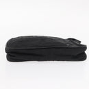 FENDI Zucca Canvas Clutch Bag PVC 2 Set Beige Black Auth bs31055-14