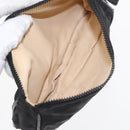 FENDI Zucca Canvas Clutch Bag PVC 2 Set Beige Black Auth bs31055-16