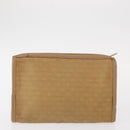 FENDI Zucca Canvas Clutch Bag PVC 2 Set Beige Black Auth bs31055-3