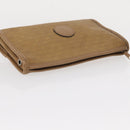 FENDI Zucca Canvas Clutch Bag PVC 2 Set Beige Black Auth bs31055-5