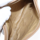 FENDI Zucca Canvas Clutch Bag PVC 2 Set Beige Black Auth bs31055-9