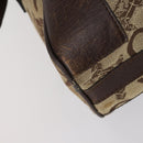 CELINE Macadam Canvas C Sulky Shoulder Bag 2 Set Beige Navy Auth bs31056-17