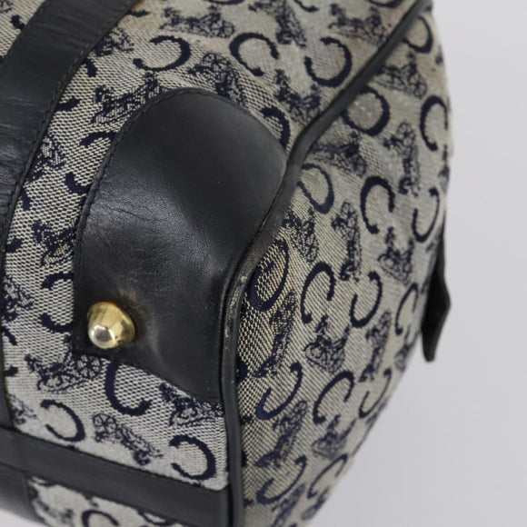 CELINE Macadam Canvas C Sulky Shoulder Bag 2 Set Beige Navy Auth bs31056