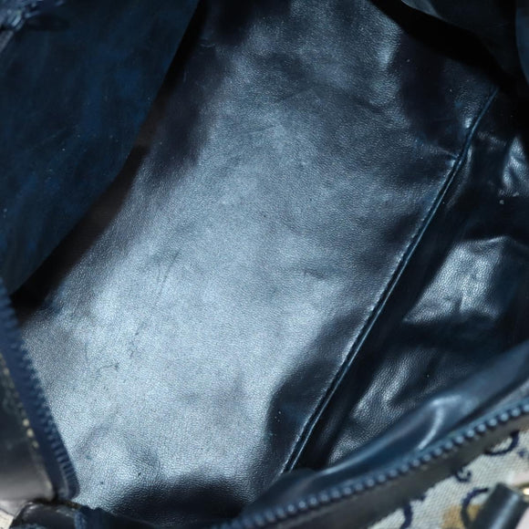 CELINE Macadam Canvas C Sulky Shoulder Bag 2 Set Beige Navy Auth bs31056