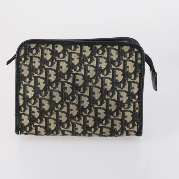 Christian Dior Trotter Canvas Shoulder Bag 2 Set Navy Brown Auth bs31057