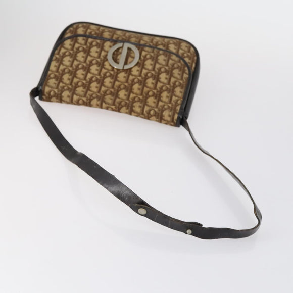 Christian Dior Trotter Canvas Shoulder Bag 2 Set Navy Brown Auth bs31057