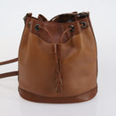 BURBERRY Schoudertas Leer Canvas 2-delig Beige Bruin Auth bs31058-10