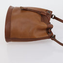 BURBERRY Schoudertas Leer Canvas 2-delig Beige Bruin Auth bs31058-12