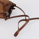 BURBERRY Schoudertas Leer Canvas 2-delig Beige Bruin Auth bs31058-13