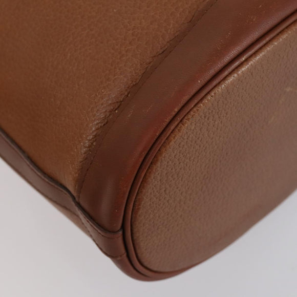 BURBERRY Schoudertas Leer Canvas 2-delig Beige Bruin Auth bs31058